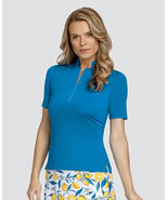 NWT TAIL ACTIVEWEAR Teal Mykonos Bonner Short Sleeve Mock Golf Shirt - XL - $49.99