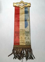 Patriotic Sons of America Badge Ribbon - Washington Camp 145 - Hegins, PA - $24.95