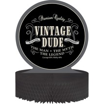 Creative Converting Vintage Dude Birthday Centerpiece with Honeycomb Base - 2655 - £34.30 GBP