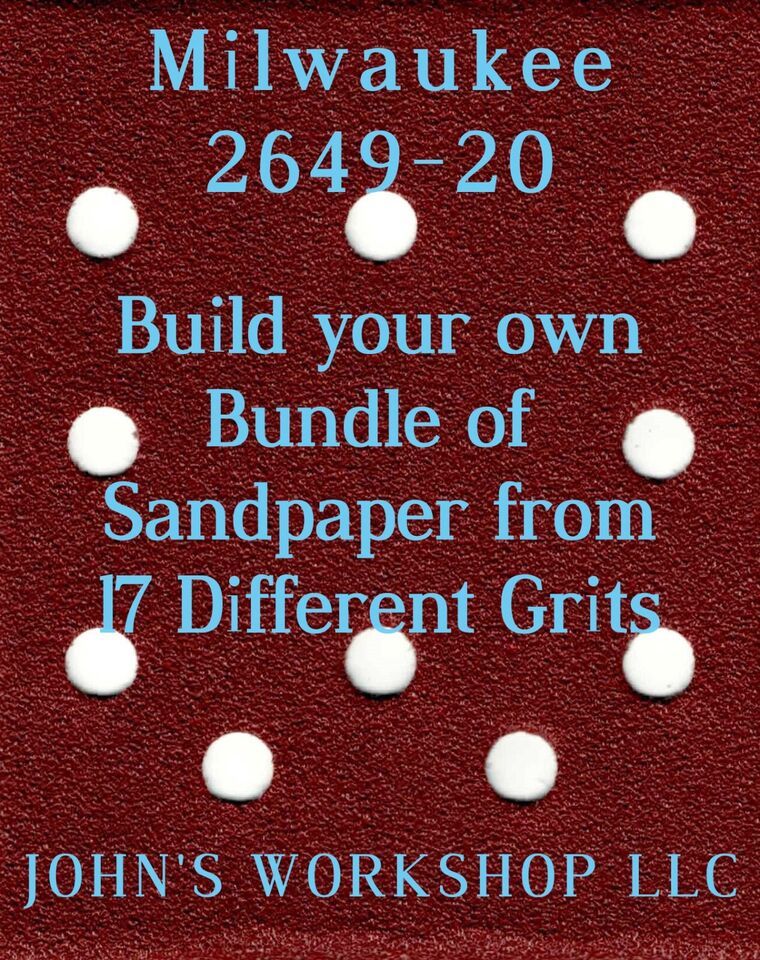 Build Your Own Bundle Milwaukee 2649-20 1/4 Sheet No-Slip Sandpaper - 17... - $0.99
