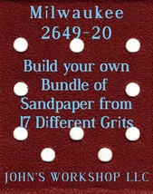 Build Your Own Bundle Milwaukee 2649-20 1/4 Sheet No-Slip Sandpaper - 17 Grits! - $0.99