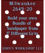 Build Your Own Bundle Milwaukee 2649-20 1/4 Sheet No-Slip Sandpaper - 17 Grits! - $0.99