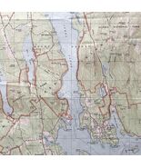 Map Southwest Harbor Maine 1983 Topographic Geo Survey 1:24000 27 x 22&quot; ... - $959.42 MXN
