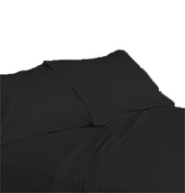 15 &quot; Pocket Black Stripe Sheet Set Egyptian Cotton Bedding 600 TC choose... - $65.99