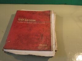 OKUMA LC40 OSP5020M ALARM AND ERROR LIST MANUAL 1ST EDITION - $58.19