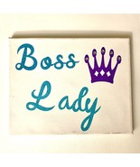 Boss Lady White Canvas Art Print - $55.48 MXN