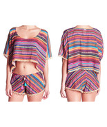 $140 Ale by Alessandra Bahia Swim Cover Up Top Medium / Large Beaded Cro... - $36.73