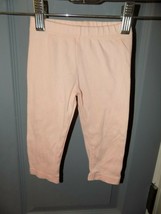 Burt’s Bees Baby Organic Cotton Pink Pants Leggings Size3/6 Months Girl&#39;... - $13.87