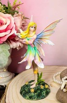 Ebros Rainbow Lily Fairy Collectible Home Decor Figurine 6.75&quot; Height Fantasy - £46.98 GBP