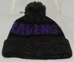 47 Brand NFL Licensed Baltimore Ravens Black Purple Cuffed Winter Cap image 2