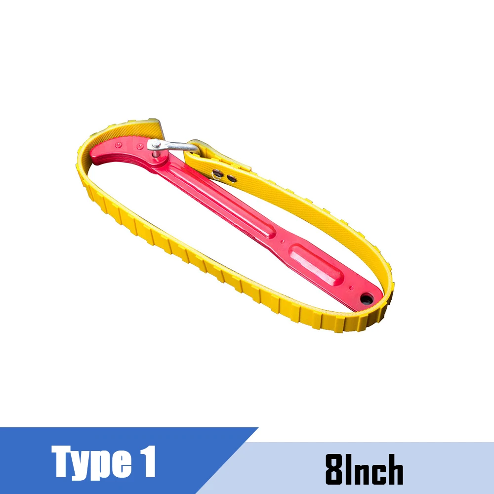 6Inch Belt Wrench Oil Filter Puller Strap SpannerChain Jar Lids Cartrie Disembly - £156.75 GBP