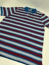 Men&#39;s Fila Blue | White | Burgundy Polo Shirt - £46.41 GBP