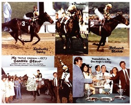 1977 - SEATTLE SLEW - 6 Photo Triple Crown Collage - Color - 10&quot; x 8&quot; - £15.80 GBP