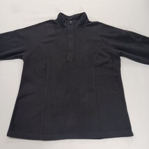 LL Bean Pullover Women’s M Black 1/4 Zip Sweatshirt Outdoor Fleece RN#71341 image 13