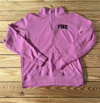 Pink Victoria’s secrets Women’s 1/4 zip pullover sweatshirt size XS pink BI - £10.88 GBP