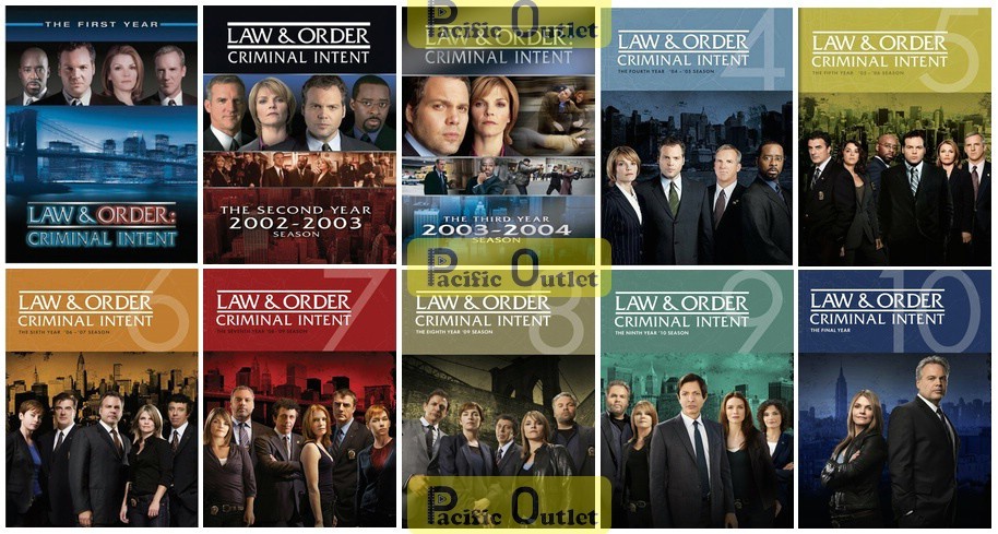 Law And Order Criminal Intent Complete Series Seasons 1-10 DVD Set - Bra... - $83.64