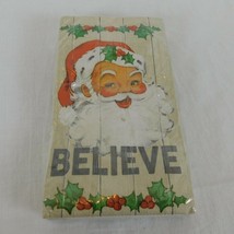 Holly Santa Believe Special Occasion 20-3Ply Christmas Dinner Napkins Holly New - £7.76 GBP