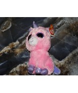 TY BEANIE BOO BOOS MAGIC PINK PURPLE UNICORN 6&quot; PLUSH TOY 2013 NEW RETIRED - $327.06 MXN