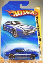 2010 Hot Wheels #3 New Models 3/44 &#39;67 PONTIAC FIREBIRD 400 Blue Variant w/OH5Sp - $9.95