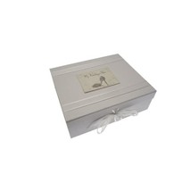 White Cotton Cards My Wedding Shoes Large Keepsake Box  - $43.00