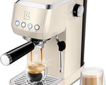 Espresso Machine 20 Bar, Stainless Steel Coffee Maker With Steam Milk Fr... - £203.06 GBP