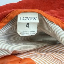 J Crew Corduroy Blazer Jacket Red Button Up Lined Pockets Womens Size 4 - £14.80 GBP