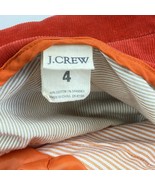 J Crew Corduroy Blazer Jacket Red Button Up Lined Pockets Womens Size 4 - £14.91 GBP