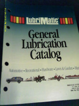 (S) LUBRIMATIC GENERAL LUBRICATION CATALOG LM1111 - $4.78