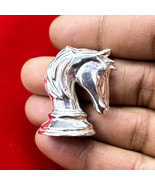 Silver Showpiece Horse Head Statue, Chess Horse Statue, Silver Horse Fig... - $280.00
