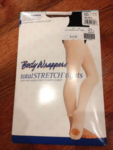 Body Wrappers C31 Convertible Foot Tights, Mocha, Size Child M/L 8-14  - $8.54