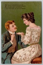 Romance Lovers Accepting the Ring PFB Series 6748 Brilliant Postcard B24 - $12.95