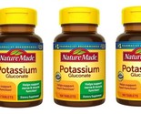 Nature Made Potassium Gluconate 550 mg 100 Tablets Exp 2027 Pack of 3 - $17.81