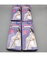 White Lace Garter Belt with backseam stockings M/L Vassarette Style #1600 - $56.65 CAD