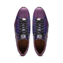 sueded Snake and classic calfskin fashion sneaker Shoes Verona Purple image 5