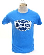 Hang Ten Blue Short Sleeve Crew Neck Tee T Shirt Men&#39;s Medium M NWT - $39.59