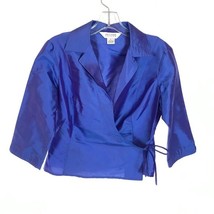 Womens Size 6 Allison Taylor Vintage Pure Shangtung Silk Lightweight Wrap Jacket - £25.84 GBP