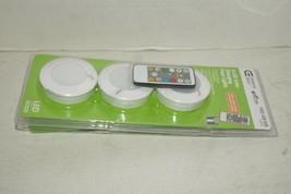 Commercial Electric 3-LED Color Changing Puck Lights W/ Remote Control, ... - $26.83 CAD