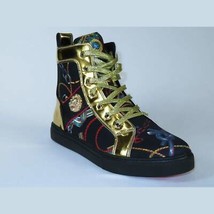 Mens High Top Shoes FIESSO by AURELIO GARCIA Chain Medusa Celebrity 2421 Black image 2