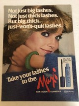 1979 Max Factor Maxi Thick Mascara Vintage Print Ad pa8 - $8.90