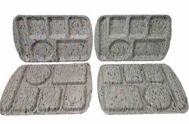Prolon Ware Divided School Lunch Trays Confetti Speckled Melamine 9953 S... - $49.45