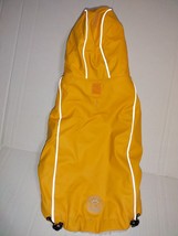 GF Pet Dog Hooded Raincoat Jacket Yellow Size Small Sherpa Lined - £7.42 GBP