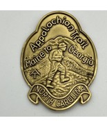 Hike America Appalachian Trail North Carolina Hiking Staff Medal Maine G... - £8.21 GBP