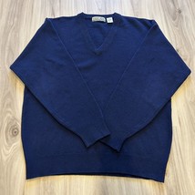Cotton Traders North Winds Vintage Men&#39;s V-Neck 100% Lambswool Sweater B... - $29.99