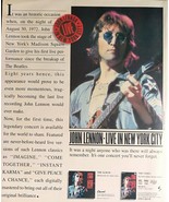 Vintage 1986 John Lennon Live in New York City Album Full Page Original Ad - £5.26 GBP
