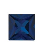 Natural Blue Sapphire Square Shape AA/A Quality Gemstone Available in 1.... - $15.84