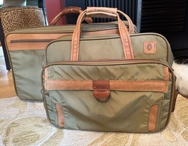Vtg HARTMANN Nylon Leather Weekender Bag Luggage Carry-On +soft Suitcase... - $137.61