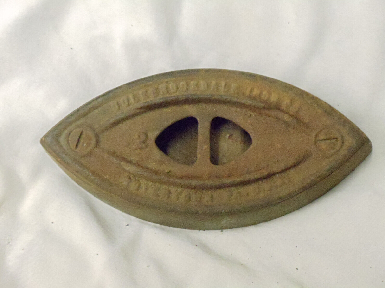 Sad Iron without handle   Base Only  Cole Brookdale Iron Co.  Boyertown, PA - $12.86