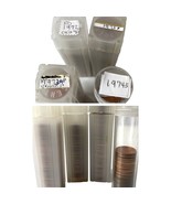 4 Bank Roll Tubes of 1972 1973 1974 Lincoln Memorial One Cent Penny Coin... - €4,41 EUR