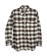 ariat rebar brown flannel durastretch long sleeve western shirt mens size L - $35.99 CAD
