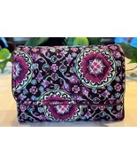 Vera Bradley Riley RFID Compact Wallet Lilac Medallion Tri-Fold Clutch 2... - €22,79 EUR